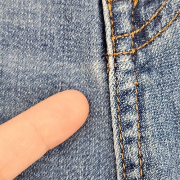 Madewell Curvy High Rise Skinny Crop Jean Medium Wash Women's Size 27 Distressed - Picture 10 of 10